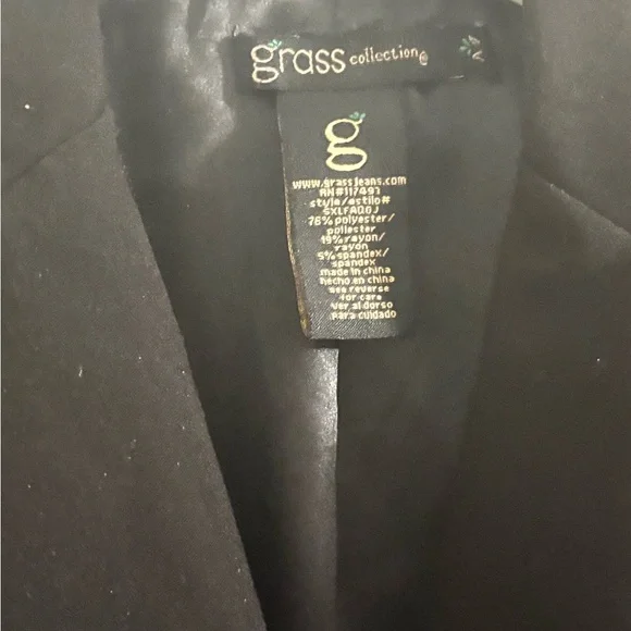 Grass Collection Black Women's Blazer - Picture 2 of 3